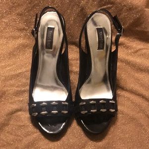 Black Wedge Sandal by WHBM